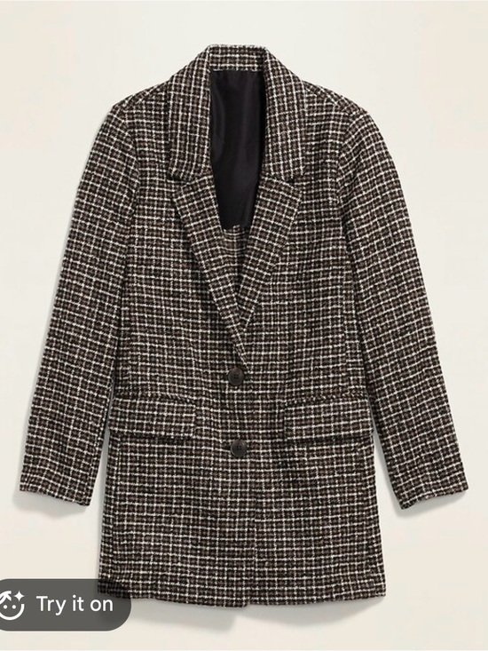 Old Navy Jackets & Blazers - Old Navy Oversized Plaid Blazer